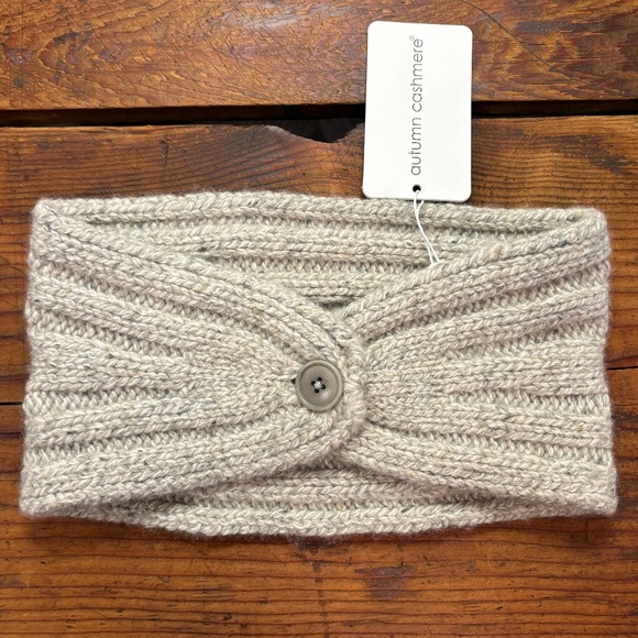 Autumn Cashmere Button Back Head Warmer main image 4